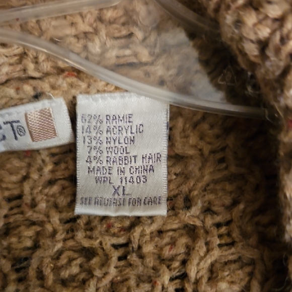 Architect Tan Women's Cardigan Sweater - Picture 3 of 5